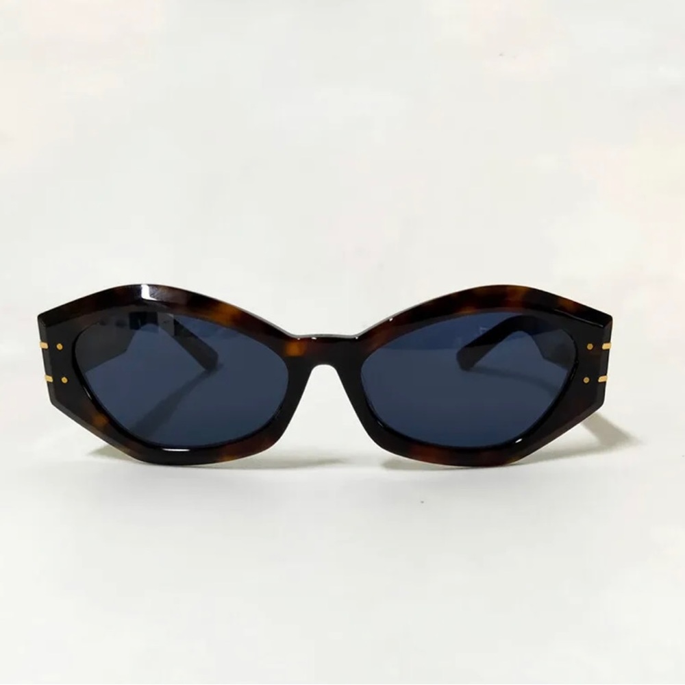 DIOR Signature B1U Brown Havana Butterfly Women Sunglasses